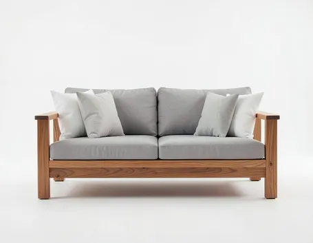 Divano da giardino in teak