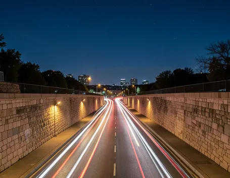 auto luci notte