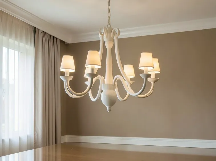Lampadario a più bracci in ceramica