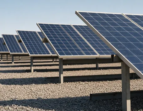 esempio di impianto fotovoltaico a terra