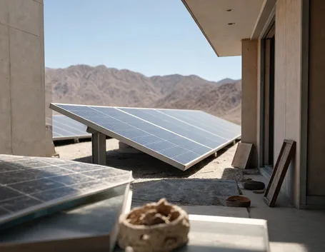 Esempio di impianto fotovoltaico di grosse dimensioni.