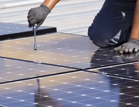Montaggio di un impianto fotovoltaico