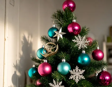 Albero di Natale rosso
