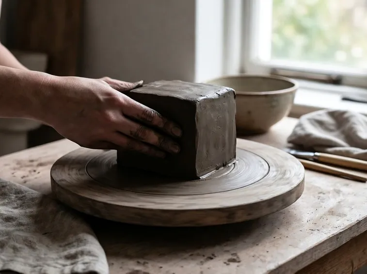 Lavorazione di un oggetto in terracotta