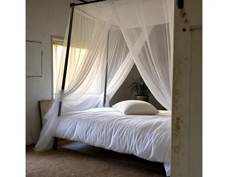 letto con zanzariera