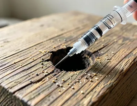 L'antitarlo si può iniettare con una siringa