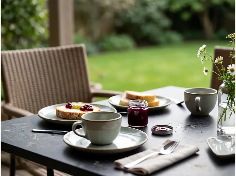 Colazione in giardino