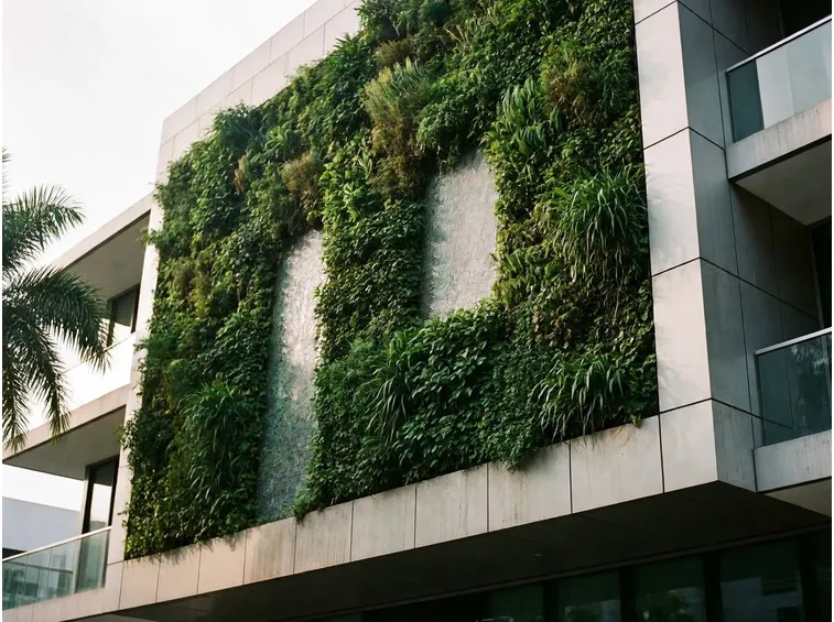 Edificio di Miami con parete vegetale