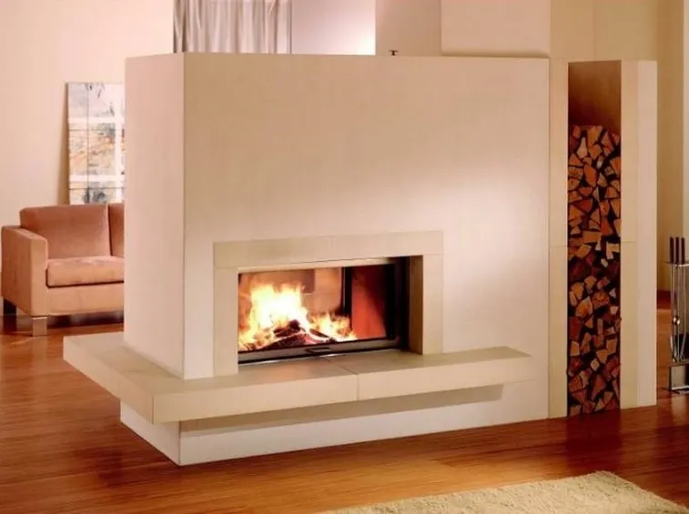 Modello di caminetto bifacciale - Amb Ceramiche