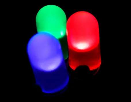 Led blu, verde e rosso.
