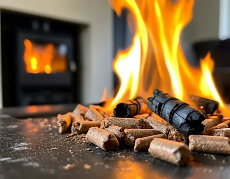 Pellet usato come combustibile
