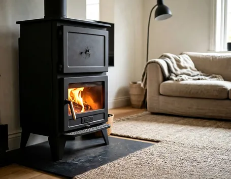 Stufa a legna con forno