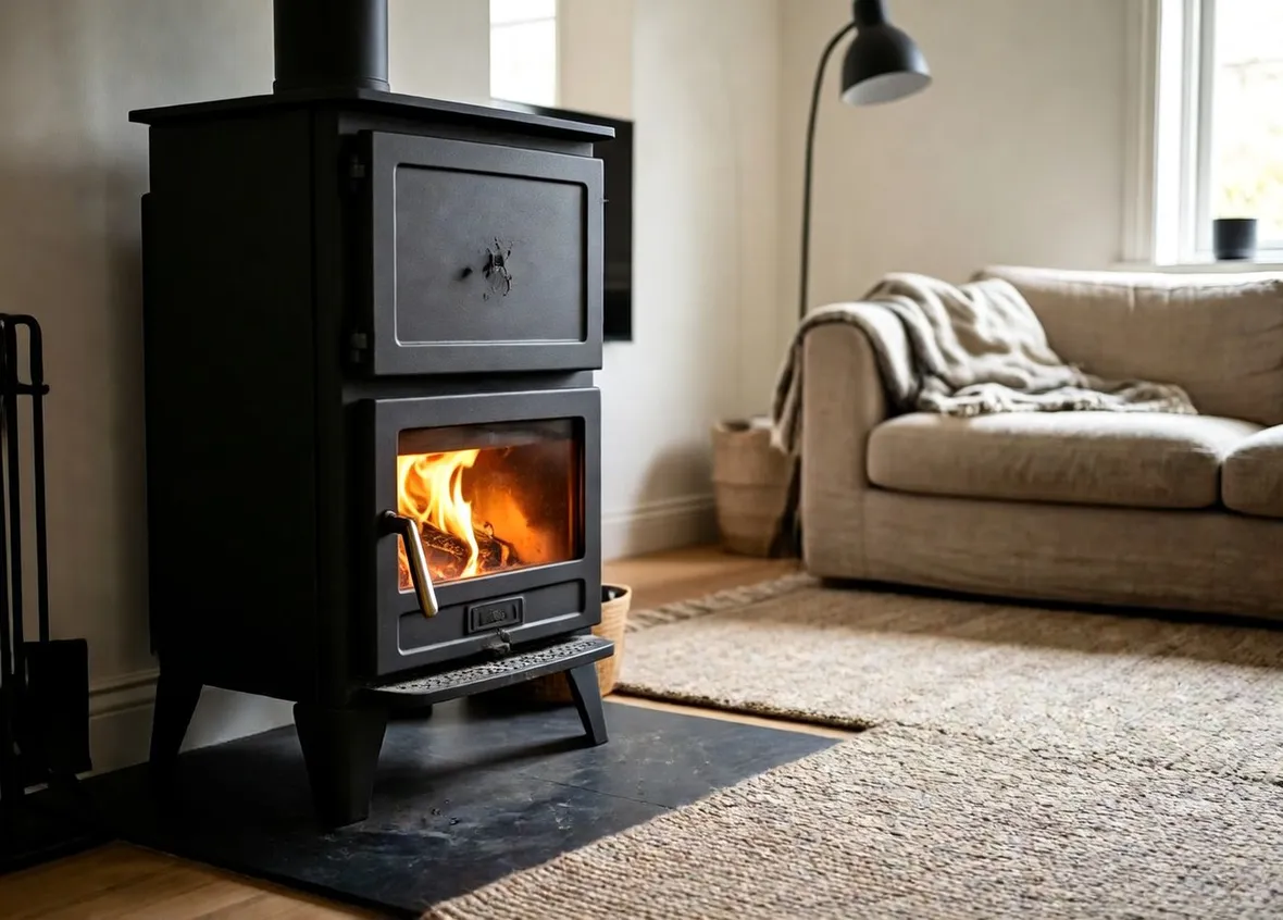 Stufa a legna con forno