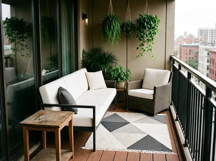 Un'idea per arredare il balcone con gusto