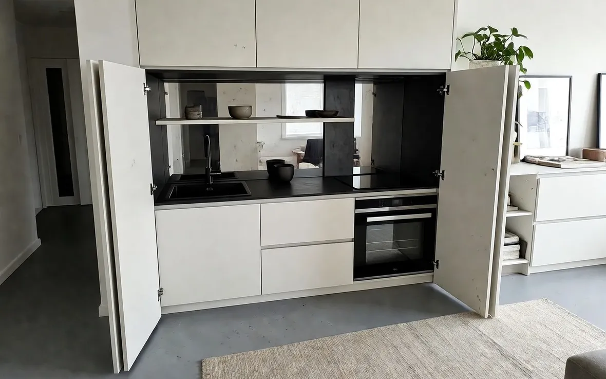 Cucina scomparsa moderna
