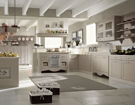 Un esempio di cucina in muratura moderna
