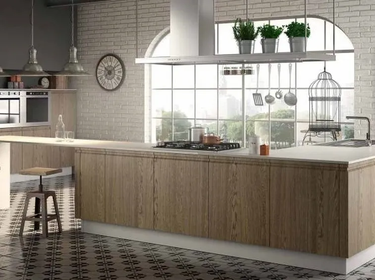Cucina isola angolare