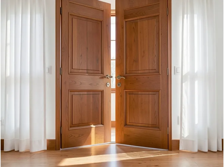 porta in legno di castagno