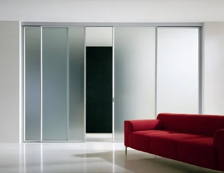 Porta scorrevole in vetro moderna