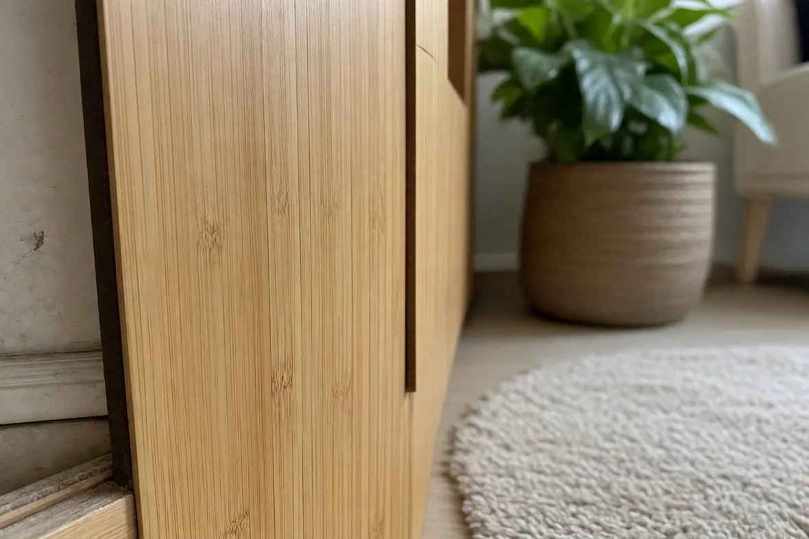 Questo parquet in bamboo appartiene alla categoria verticale naturale.