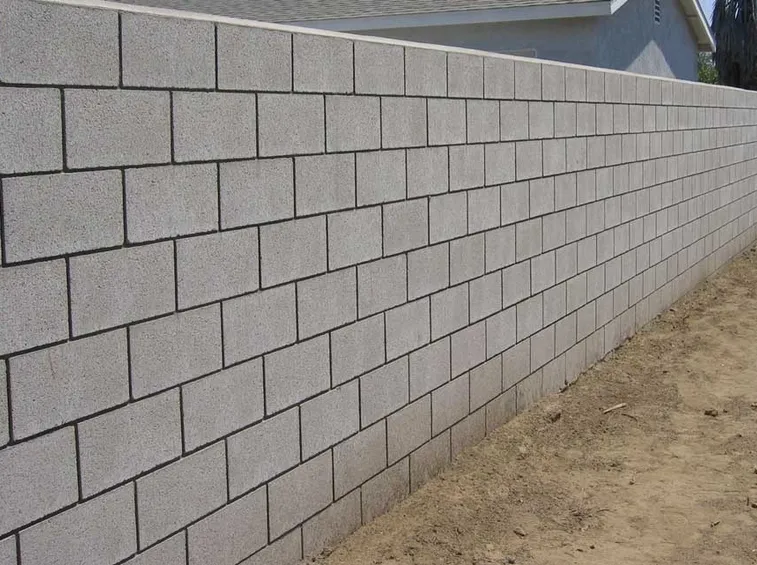 struttura con blocchi di calcestruzzo