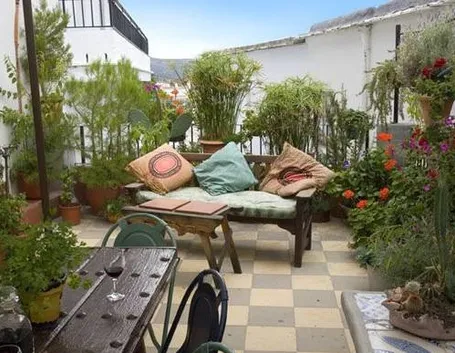 La terrazza come una piccola oasi