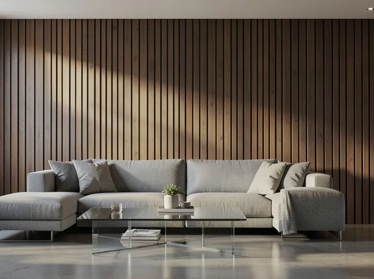 parete rivestita in legno