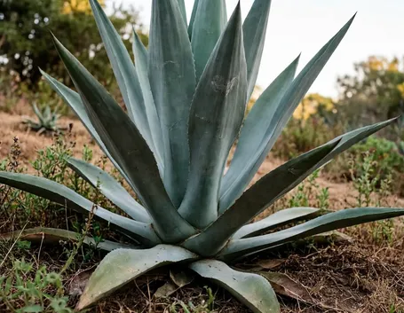 Piante succulente: un'agave americana